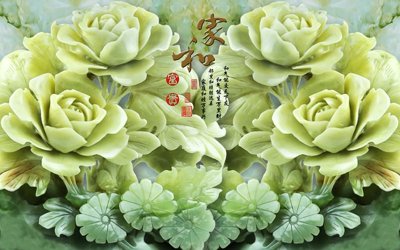 File gốc File tranh in tường giả ngọc GN3526 (PNG) không nền chất lượng