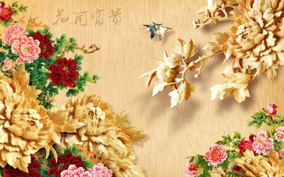 File in lụa File tranh in tường giả ngọc GN3624 (chất lượng cao) File tranh in tường giả ngọc GN3624