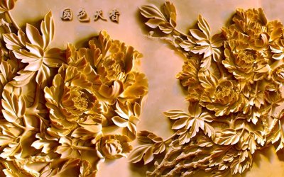 File gốc File tranh in tường giả ngọc GN3735 (in lụa) họa tiết 3D