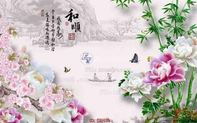 Tải file gốc File tranh giả ngọc GN420 (bản PSD) đầy đủ layer