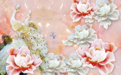 Tệp tin gốc File tranh giả ngọc GN424 (dùng cho in ấn) chuyên nghiệp