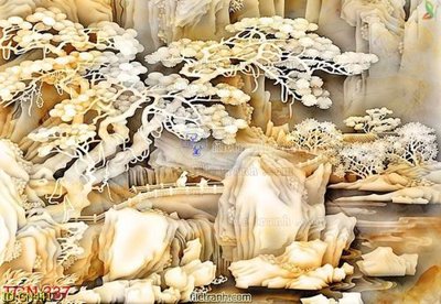 File gốc File tranh giả ngọc GN441 (in tráng gương) ốp tường