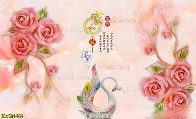 File in ấn cao cấp File tranh giả ngọc GN464 (file gốc)