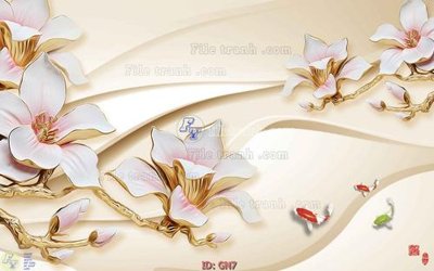 Tải file File tranh giả ngọc GN7 (gốc) chủ đề hoa sen