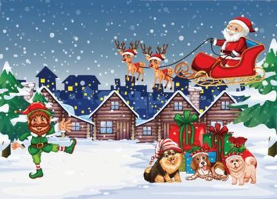 Download file gốc File phông sân khấu background banner giáng sinh noel 2025 GS1090 (in mica) 3D