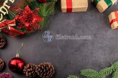 File tranh gốc File phông cây thông giáng sinh GS110 (bản quyền) file PSD