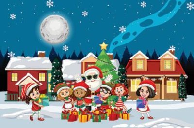 File tranh File phông sân khấu background banner giáng sinh noel 2025 GS1125 (file gốc) chủ đề phong thủy