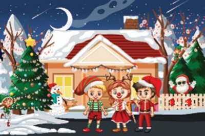File PSD File phông sân khấu background banner giáng sinh noel 2025 GS1127 (bản gốc) đã tách nền