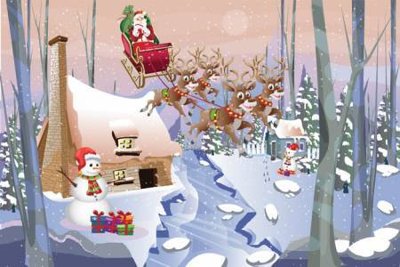 File gốc File phông sân khấu background banner giáng sinh noel 2025 GS1130 (thiết kế) cho in ấn