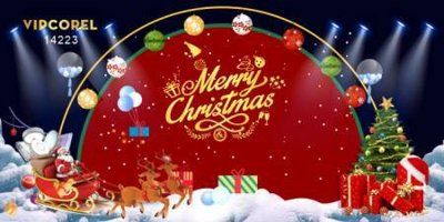 Ảnh gốc File phông sân khấu background banner giáng sinh noel 2025 GS1174 (độ nét cao) in tráng gương