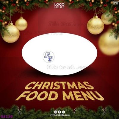 File tranh in tráng gương File phông cây thông giáng sinh GS120 (siêu nét)