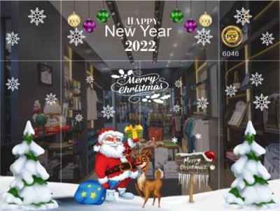 File ảnh File in decal giáng sinh noel 2025 GS1230 (gốc) cho trang trí nhà hàng