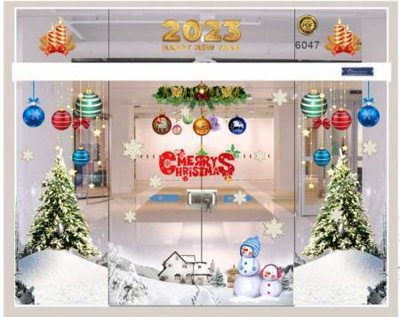 File tranh File in decal giáng sinh noel 2025 GS1232 (gốc) chủ đề thành phố
