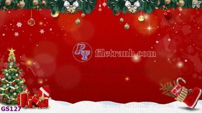 Download file gốc File phông cây thông giáng sinh GS127 (in lụa) cao cấp