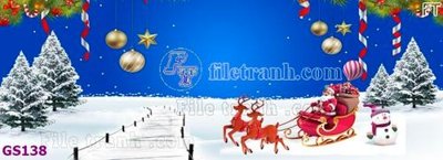 File gốc File phông cây thông giáng sinh GS138 (in tráng gương) sang trọng