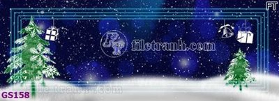 File tranh File phông cây thông giáng sinh GS158 (gốc) phong cách tối giản