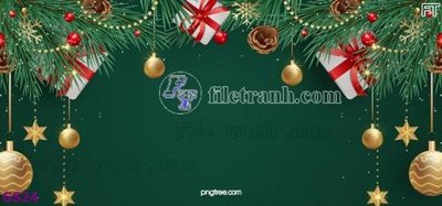 File tranh File phông cây thông giáng sinh GS24 (gốc) chủ đề trẻ em