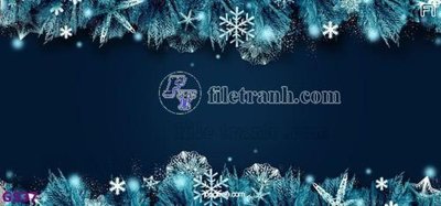 File tranh gốc File phông cây thông giáng sinh GS37 (bản quyền) độc đáo