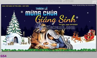 Mua file ảnh gốc file baner phông công giáo chúa giáng sinh GS4 (chất lượng cao)