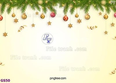 File gốc File phông cây thông giáng sinh GS50 (in 3D) cho trang trí