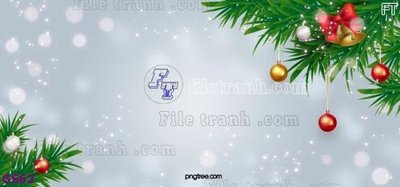 Tải file File phông cây thông giáng sinh GS62 (gốc) chủ đề hoa sen