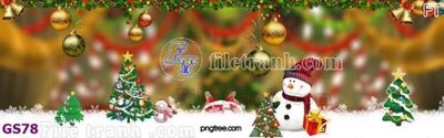 Tải file File phông cây thông giáng sinh GS78 (gốc) làm file quảng cáo