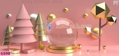File gốc File phông cây thông giáng sinh GS98 (in 3D) cho trang trí