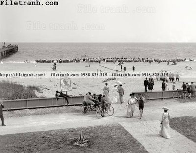 File ảnh Gold Coast_ 1905 (gốc) in decal dán tường