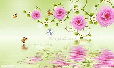 Download file gốc file tranh hoa H09 (in mica) trang trí