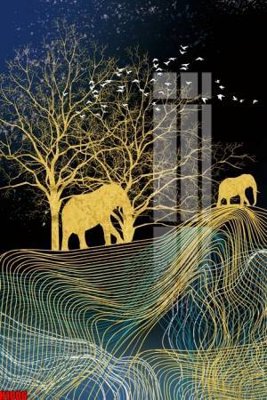 File gốc File tranh decor tranh bộ treo tường tổng hợp H1006 (in 3D) nghệ thuật