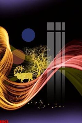 File in mica File tranh decor tranh bộ treo tường tổng hợp H1023 (bản gốc) làm vách ngăn