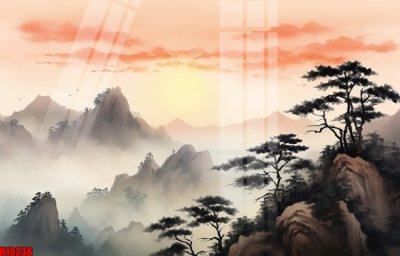 File tranh File tranh gốc in tranh tường nền tổng hợp H10236 (bản gốc) in canvas