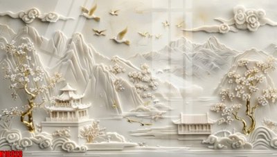 File tranh File tranh gốc in tranh tường nền tổng hợp H10323 (gốc) in trên kính