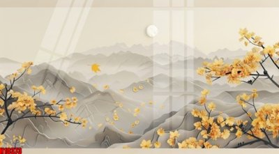 File gốc File tranh gốc in tranh tường nền tổng hợp H10373 (in lụa) tranh thuận buồm