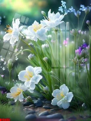 File tranh File tranh gốc in tranh tường nền tổng hợp H10495 (bản gốc) in lụa 3D