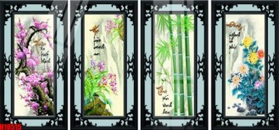 File in mica File tranh gốc in tranh tường nền tổng hợp H10515 (ảnh gốc) đẹp