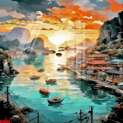 File in mica File tranh gốc in tranh tường nền tổng hợp H10634 (bản gốc) sắc sảo