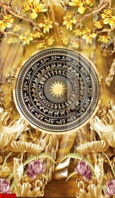 File gốc File tranh gốc in tranh tường nền tổng hợp H10669 (ảnh chi tiết) để in lụa