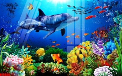 File gốc File tranh gốc in tranh tường nền tổng hợp H10866 (cho in 3D) độc đáo