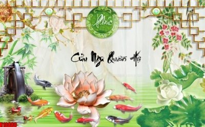 File gốc File tranh gốc in tranh tường nền tổng hợp H10880 (in lụa) tranh phong thủy