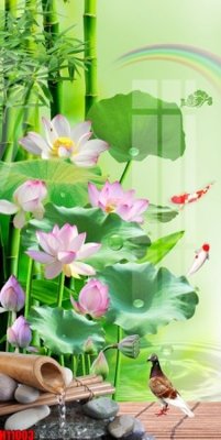 File gốc File tranh gốc in tranh tường nền tổng hợp H11003 (in lụa) cao cấp