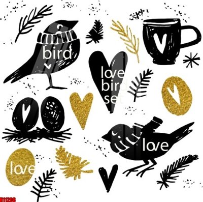 File tranh File tranh gốc in tranh tường nền tổng hợp H11208 (file gốc) chuẩn màu in