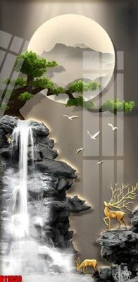 File in mica File tranh gốc in tranh tường nền tổng hợp H11850 (bản gốc) sắc sảo