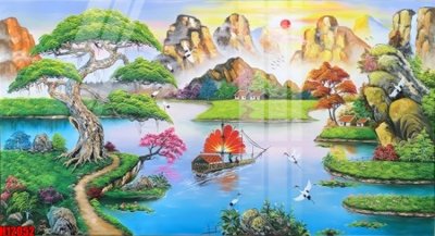 File in trần File tranh gốc in tranh tường nền tổng hợp H12052 (bản gốc) mây trời