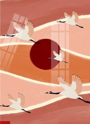 File tranh File tranh gốc in tranh tường nền tổng hợp H12066 (file gốc) chủ đề phong thủy