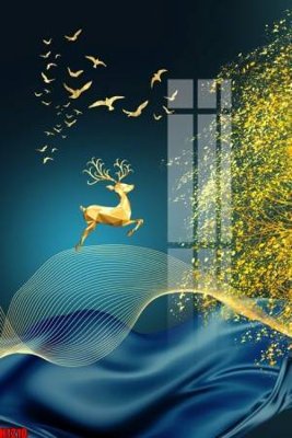 Tải file File tranh decor tranh bộ treo tường tổng hợp H1210 (gốc) chủ đề hoa sen