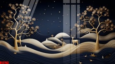 File tranh File tranh gốc in tranh tường nền tổng hợp H12743 (bản gốc) treo quán cafe