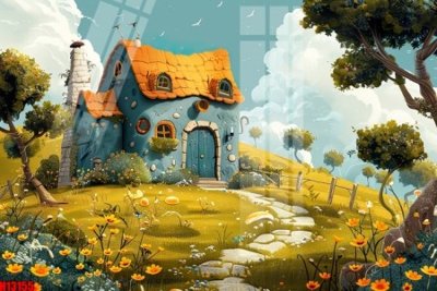 Tải về file tranh gốc File tranh gốc in tranh tường nền tổng hợp H13155 (để in quảng cáo)