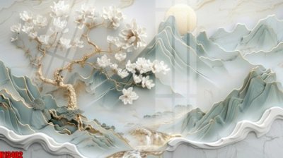 File tranh File tranh gốc in tranh tường nền tổng hợp H13402 (bản gốc) trang trí văn phòng