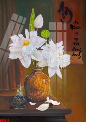 File in trần File tranh gốc in tranh tường nền tổng hợp H13412 (bản gốc) 5D